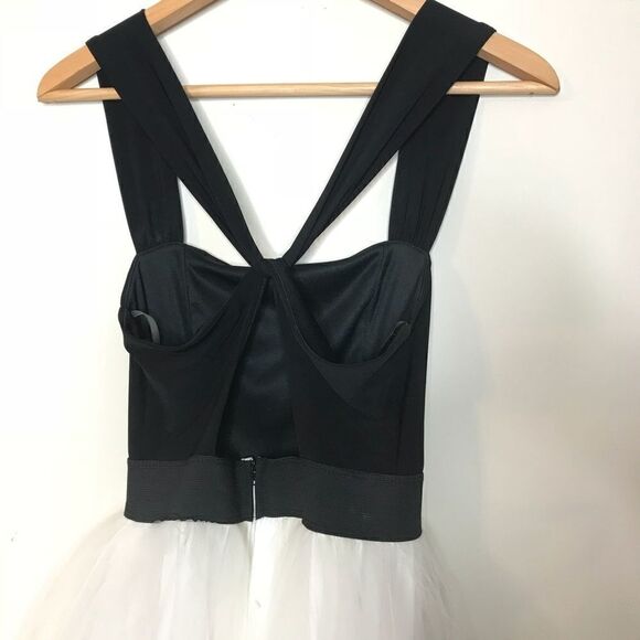 TeezeMe Sz 1 black white tulle ballerina Dress - Picture 7 of 8